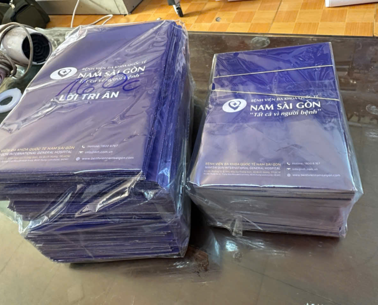 thiết kế tệp hồ sơ khám bệnh bệnh viện Nam Sài Gòn