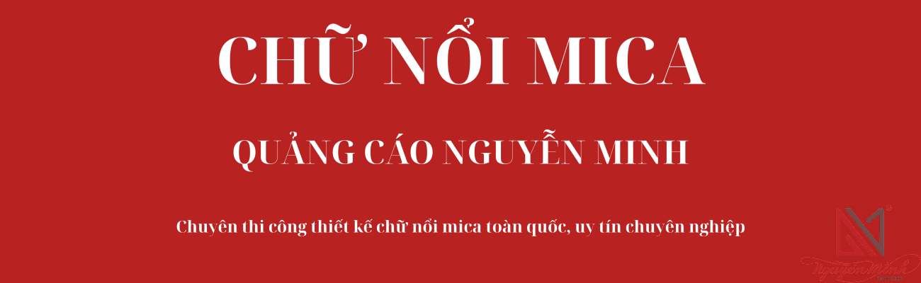 Chữ nổi mica
