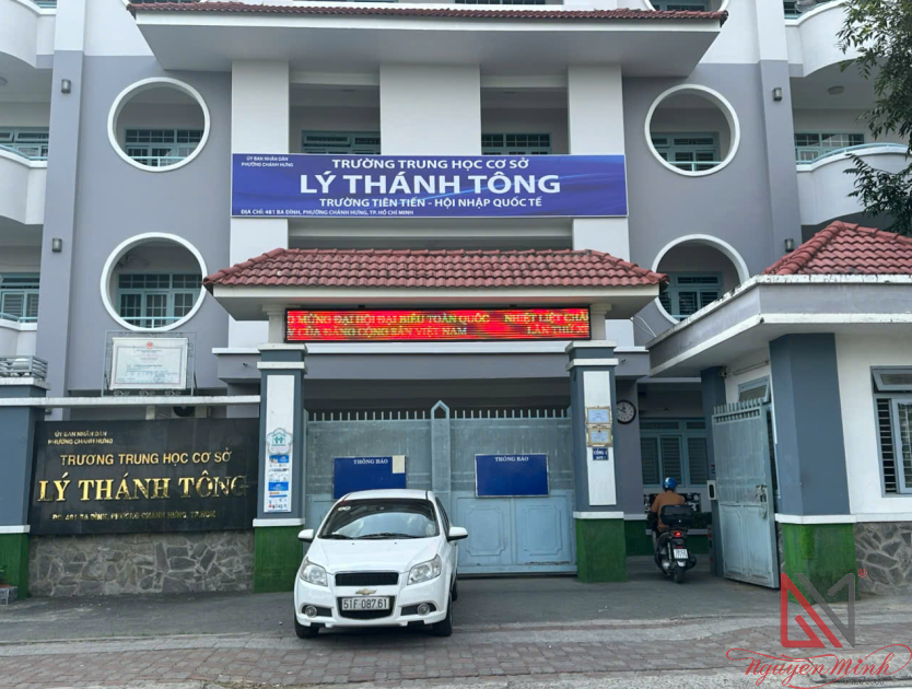 thiết kế thi công bảng hiệu Trường THCS Lý Thánh Tông